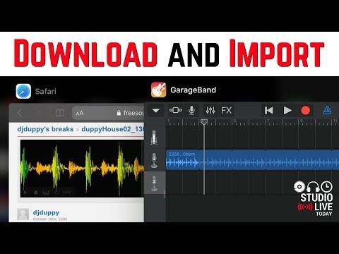 How To Download And Import Audio Files In Garageband Ios - Youtube