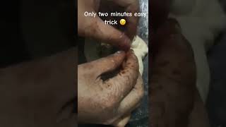 Only 2 Minutes Easy Trick Momo Shape 🥟🔥 #cookwithmahek #food #momos #momosrecipe #shorts #viral