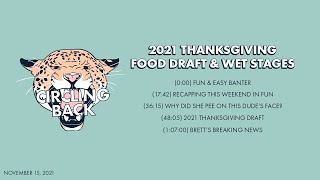 2021 Thanksgiving Food Draft & Wet Stages | Circling Back