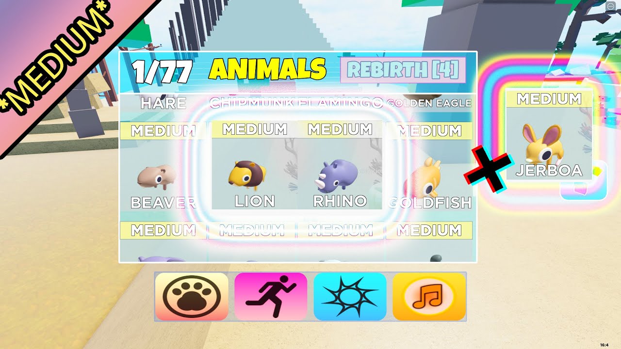 FIND THE ANIMALS (77) - *Lion,Rhino,Jerboa* | ROBLOX - YouTube