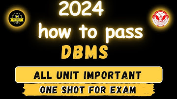 most important topics of DBMS | one shot | all units important #rgpv #procoderjii #exam #engineering