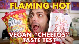 VEGAN FLAMING HOT CHEETOS TASTE TEST! Catman Adventures VEGAN FLAMING HOT CHEETOS TASTE TEST! Catman Adventures