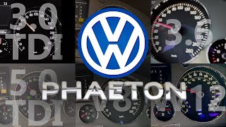Volkswagen Phaeton All Engines Acceleration Battle | 0-100