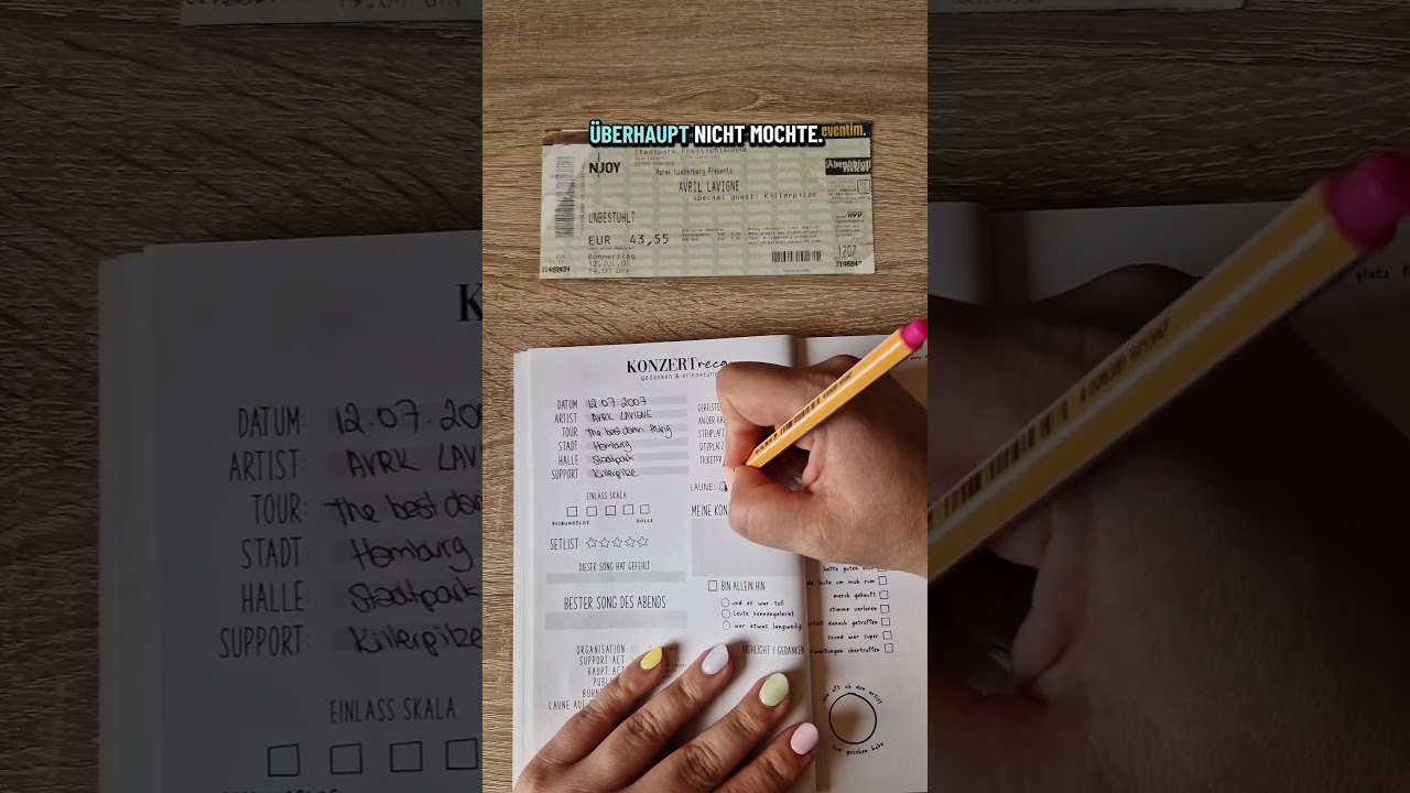 Konzert 13: Avril Lavigne in Hamburg 2007 | Konzerttagebuch | Konzerterinnerungen