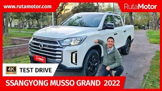 Ssangyong Musso Grand 2022  La pickup más cómoda del segmento que ahora extiende sus capacidades