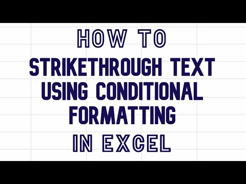 How to strikethrough