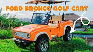 BUILDING A FORD BRONCO GOLF CART FROM THE GROUND UP ⬆️!!! (CUSTOM GOLF CARTS)