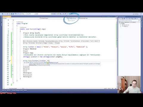 260) Array Sınıfı Copy Metodu