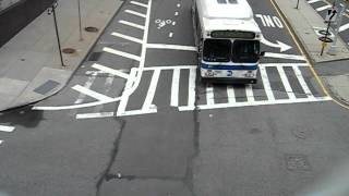 B69 bus under Manhattan Bridge