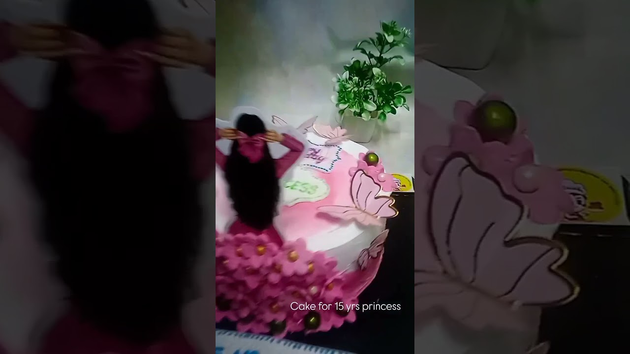 Customized princess cake for the cutie. 