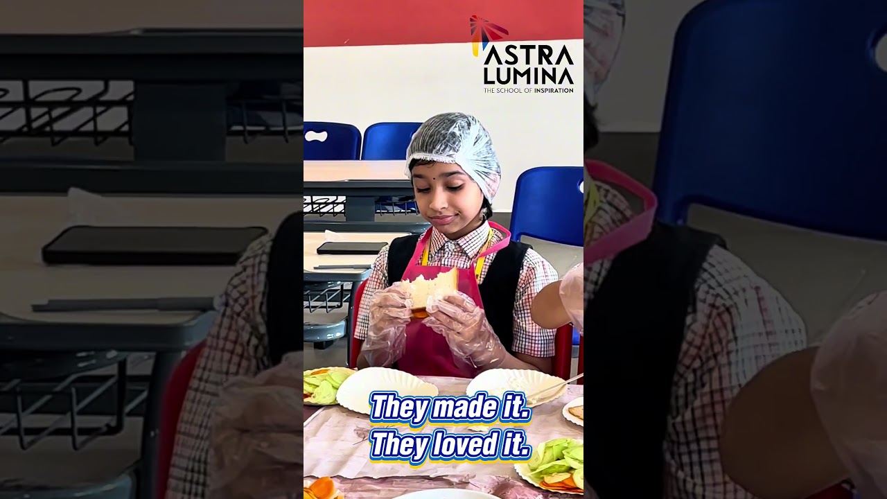 Tiny hands, big learning at Astra Lumina School! 👩‍🍳👨‍🍳✨