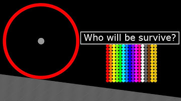 Full Option (Escape Monters Circle, Ball Sorter, Lazer) Marble Race in Algodoo