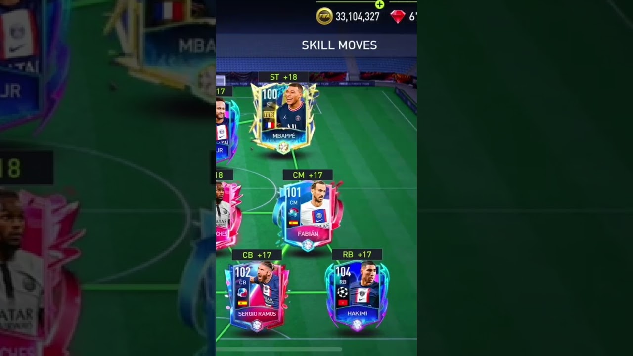 MAXED OUT PSG SQUAD BUILDER IN FIFAMOBILE 22 