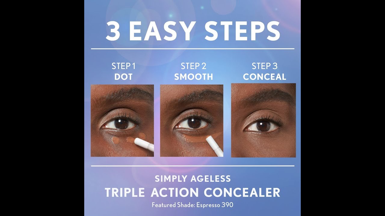 COVERGIRL Simply Ageless Triple Action Concealer, Classic Ivory, 