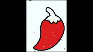 red chilli drawing 🌶️ # colourful drawing # and very easy drawing # chilli 🌶️ # short video # 🌶️🌶️🌶️
