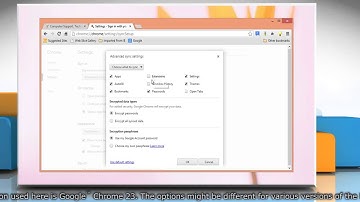 How to sign in to Google™ Chrome to sync data on a Windows® 8 PC