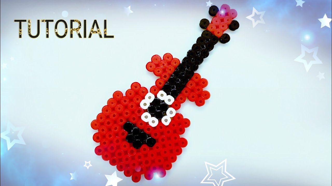 How To Make Perler Beads Guitar / Tutorial YouTube