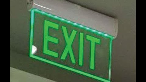 A TRANSPARENT BOARD SHOWS EXIT AT BOTH SIDES | MIRACLE