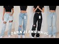 ZARA JEANS TRY ON HAUL: testing the best straight leg/wide leg jeans