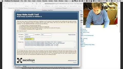 FileMaker Pro Advanced   EasyBakeAuditTrail