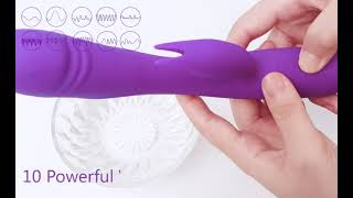 2 in 1 One-click burst vibrator with 10 vibrations and 5 surprise modes