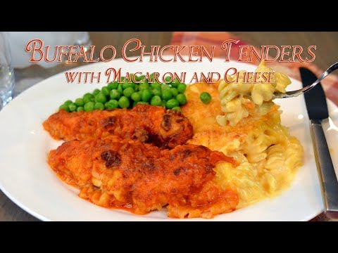 Buffalo Chicken Tenders with Mac and Cheese | Comfort Food