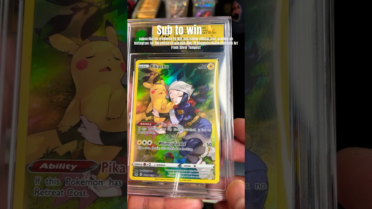 Psa 10 pikachu trainer gallery Pokemon card collection 