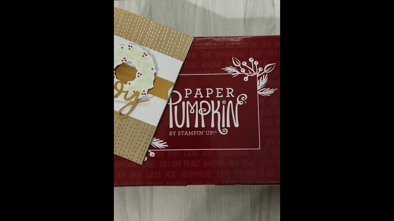 Stampin' Up! October Paper Pumpkin Unboxing! - YouTube