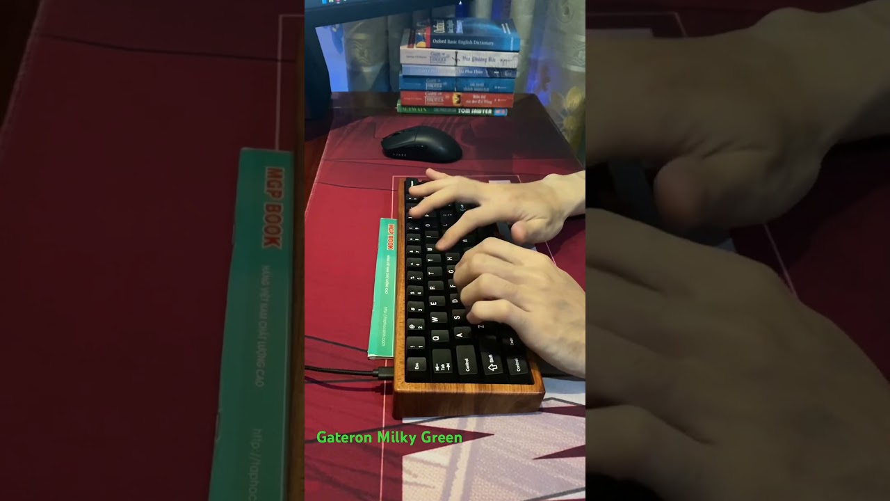 Gateron Milky Green plateless sound test - I love clicky