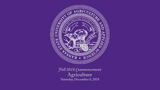 Agriculture | Fall Commencement 2018