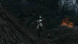 Grappling Hook traversing in Mibu Village - Sekiro: Shadows Die Twice