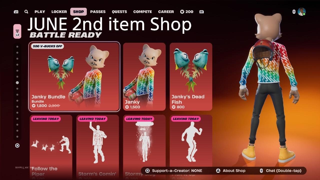 JANKY BUNDLE Returns, JUNE 2nd item Shop 2025