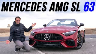 allnew 2022 MercedesAMG SL 63 driving REVIEW  now a Porsche 911 killer?