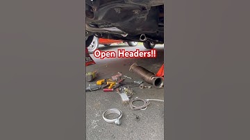 Open headers on the Honda CRX!  #HondaLife #CRX