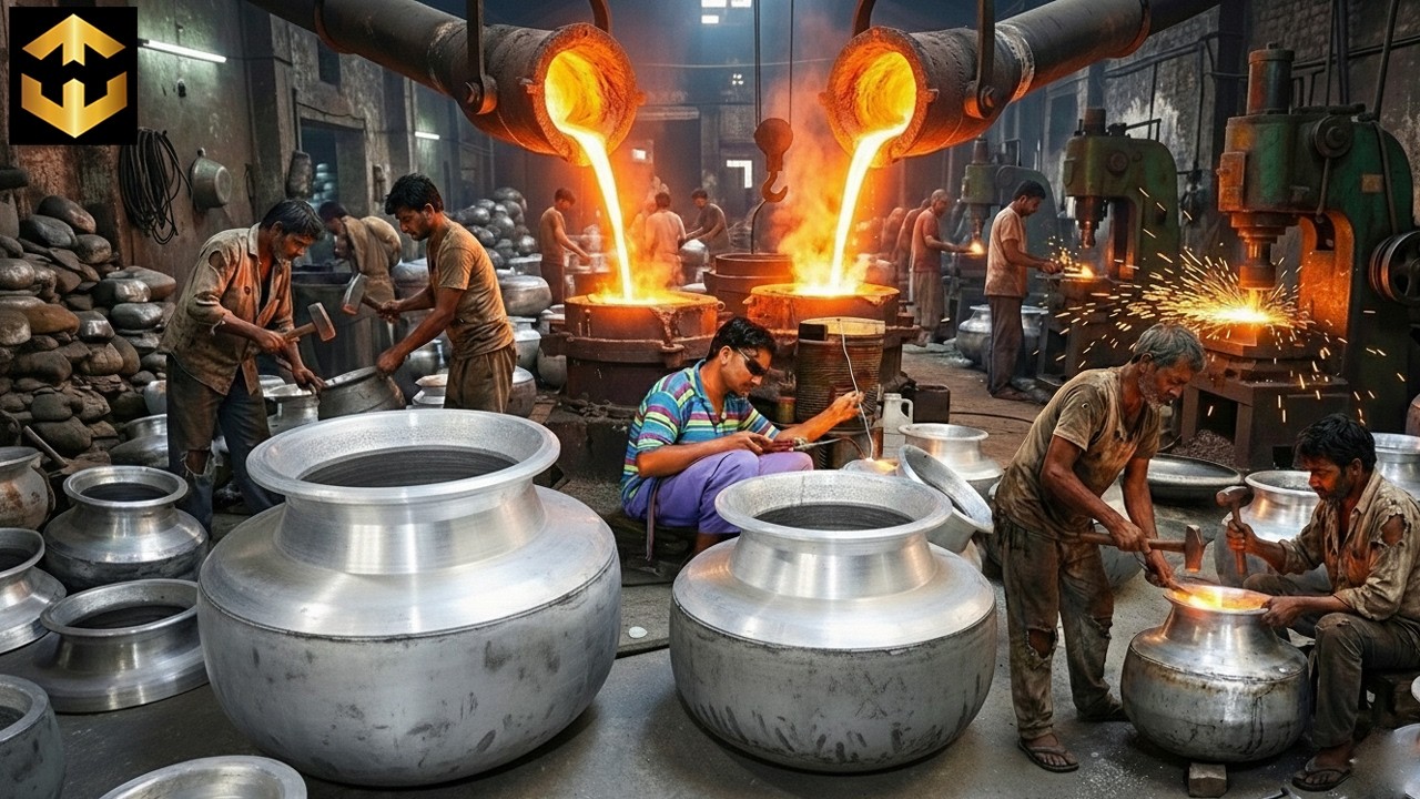 How HUGE Cooking Dheg Pots Are Made in Factory | Amazing Manufacturing  Process 🔥