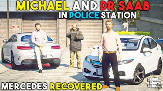 MICHAEL AND DR.SAAB IN POLICE STATION | GTA 5 | Real Life Mods #240 | URDU |