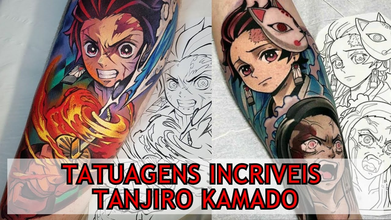 Estácio Tattoo Art's - Tanjiro Kamado é o principal protagonista do mangá/  anime kimetsu no Yaiba/ Demon Slayer. Ele é obrigado a se tornar cada vez  mais forte, para proteger sua irmã