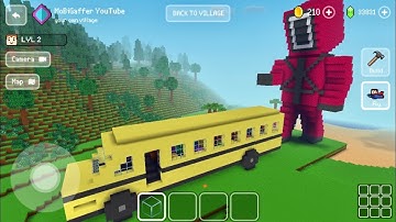 Block Craft 3D: Building Simulator Games For Free Gameplay#2126 (iOS & Android)| Squid 🦑 Attack 🚌