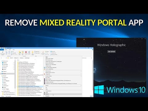 Remove Mixed Reality Portal App | Windows 10