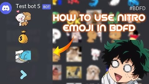 HOW TO USE NITRO EMOJI IN BDFD || EASY || ❤