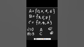 2. If A={0, 2, 4, 6}, B = {3, 5, 7} and C = {p, q, r}, fill appropriate symbol #sets #class10th