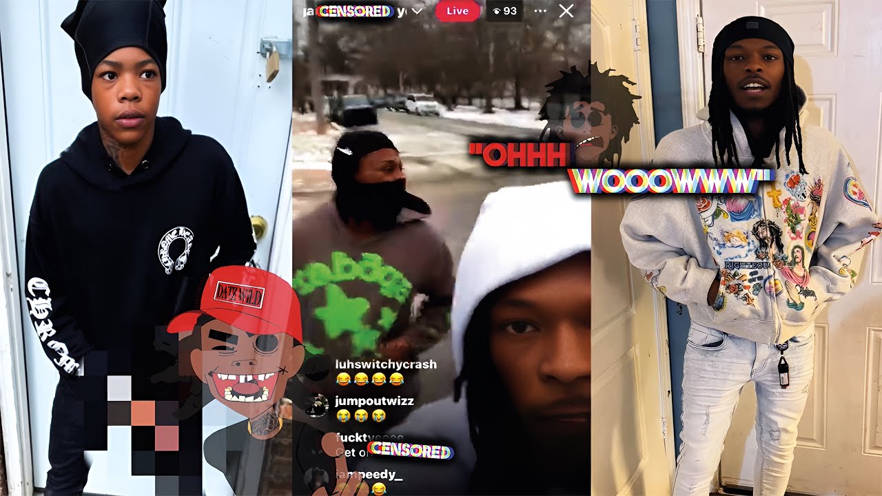 Mblock DieY Spins Fullychopp & PGF's Hood On IG Live!🔫 *CRASHED OUT*😳