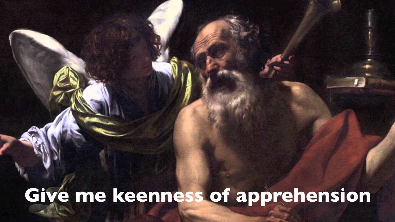 Prayer Before Study St. Thomas Aquinas YouTube