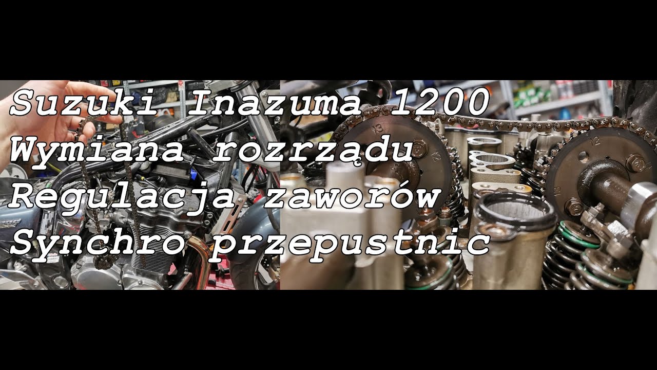 Suzuki Inazuma 1200, wymiana rozrządu, regulacja zaworów