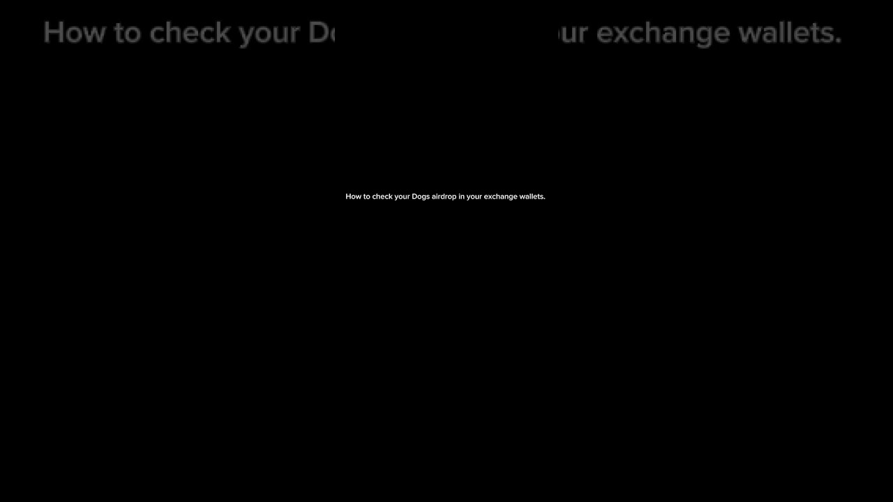 Dogs Airdrop in wallets, 