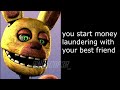 william afton becomes canny - fnaf security breach meme