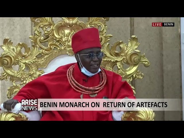 OBA OF BENIN ADDRESSES THE MEDIA ON THE RETURN OF ARTIFACTS - FULL PRESS CONFERENCE class=
