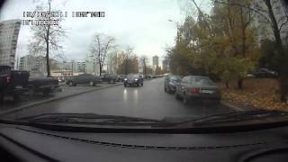 Внезапный пешеход на РЕГИСТРАТОР