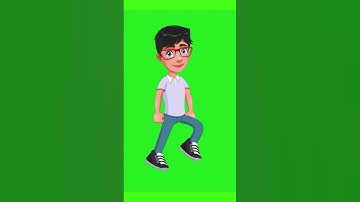 Animated Vector Boy character walk Green Screen 4k Video with Free Copyright #animation
