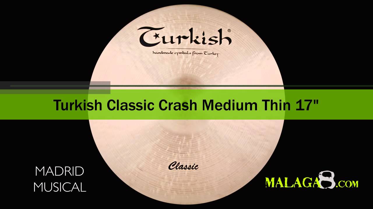 Platos Turkish Classic Crash Medium Thin 17"